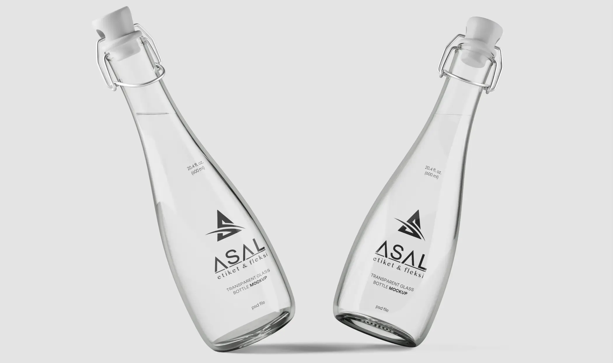 maden suyu şişesi ultra clear etiket